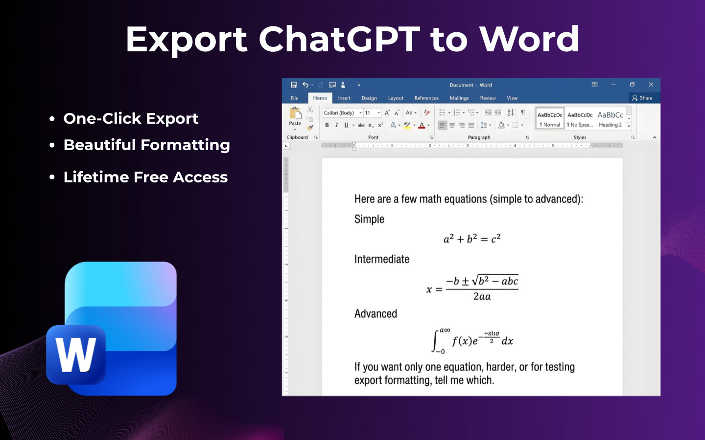 Export to Word