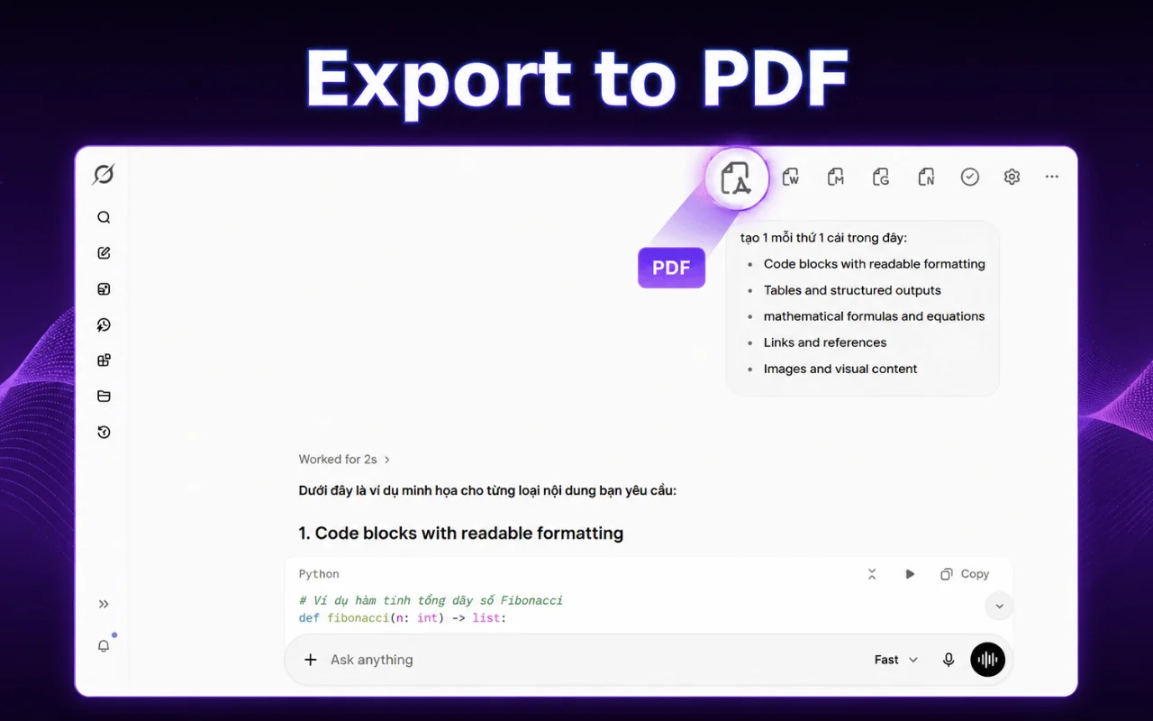 Grok Exporter saving a complete Grok conversation to PDF in one click