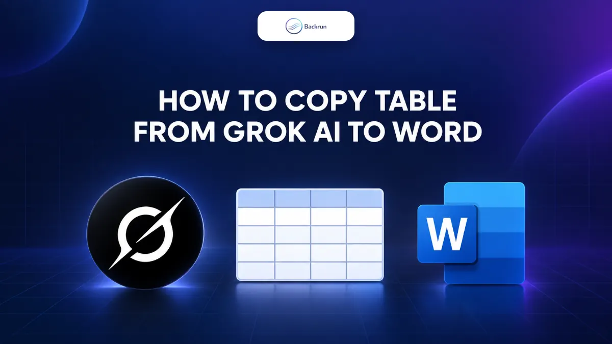 How to Copy a Table From Grok AI to Word: 4 Reliable Methods