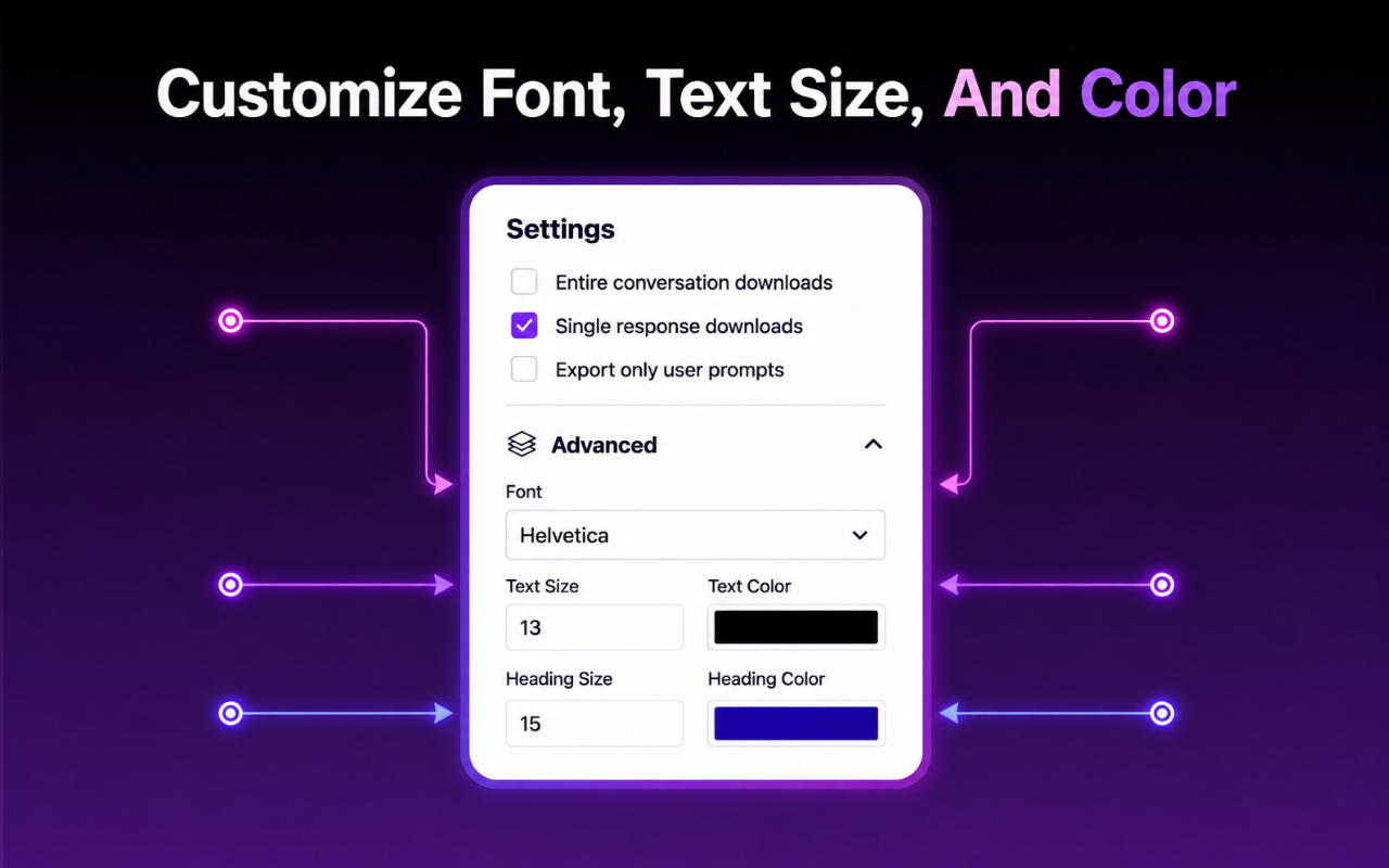 Export Settings