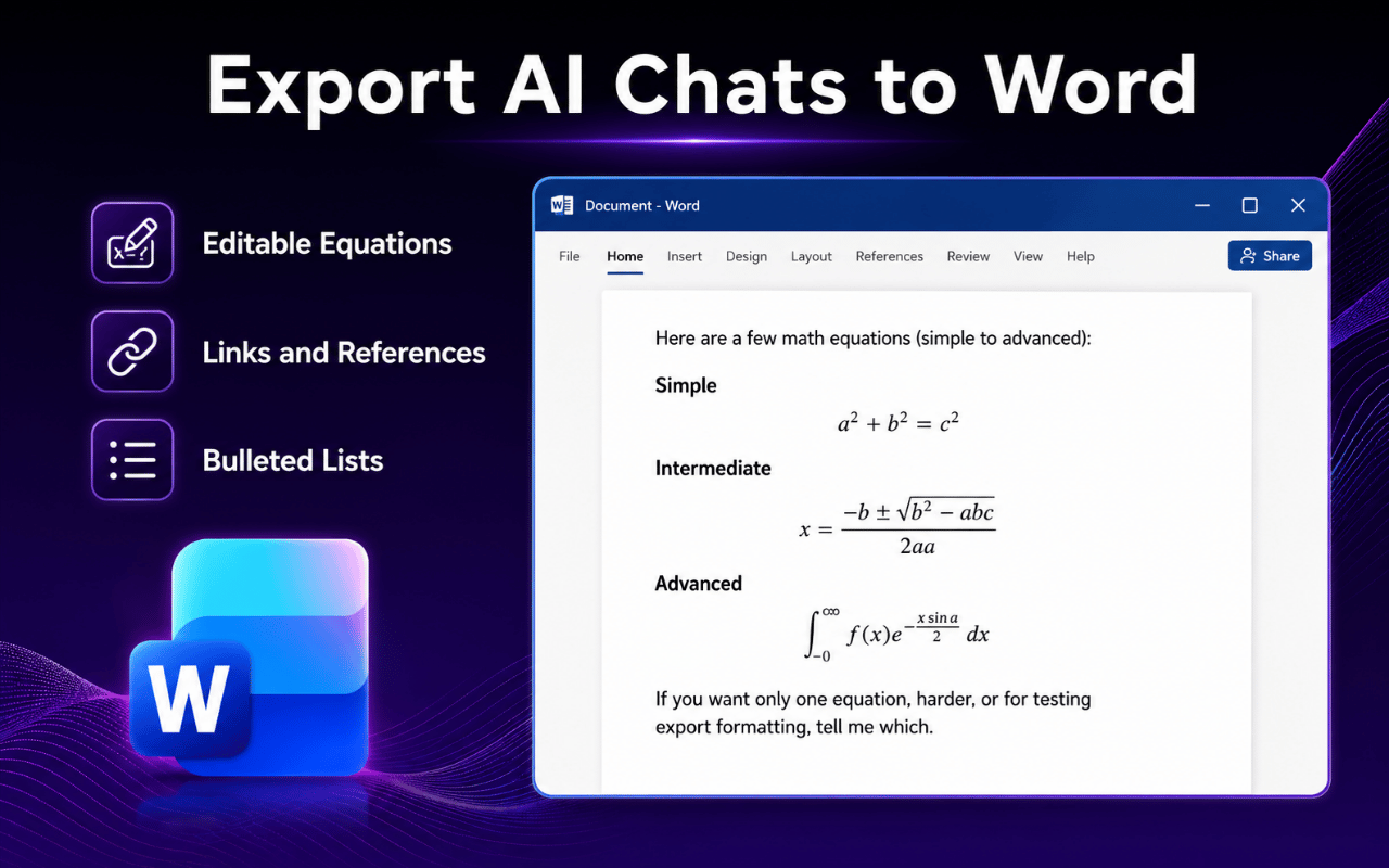 AI Chat Exporter Word export preview