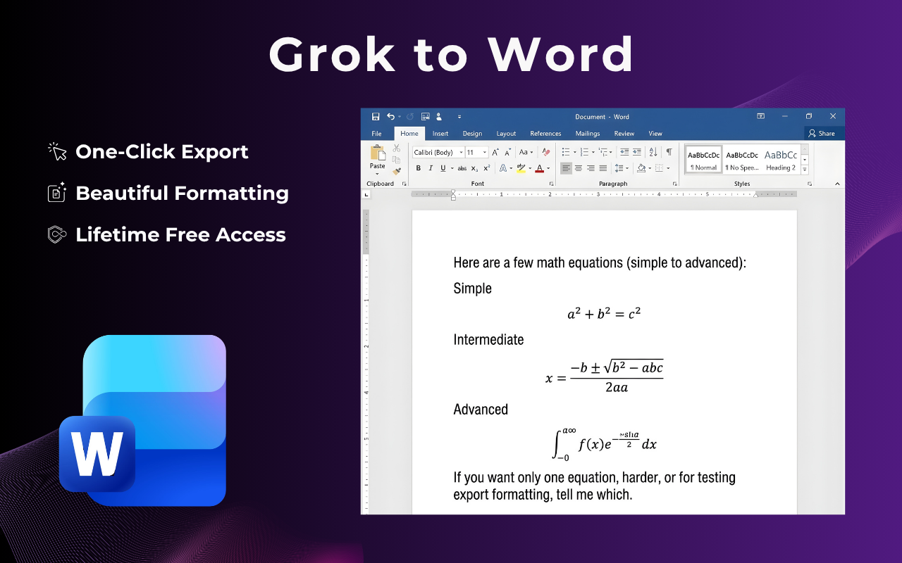 Export to Word