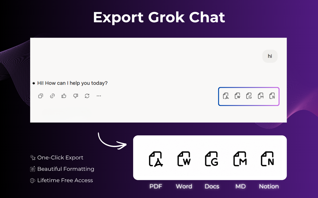 Export to Multiple Formats