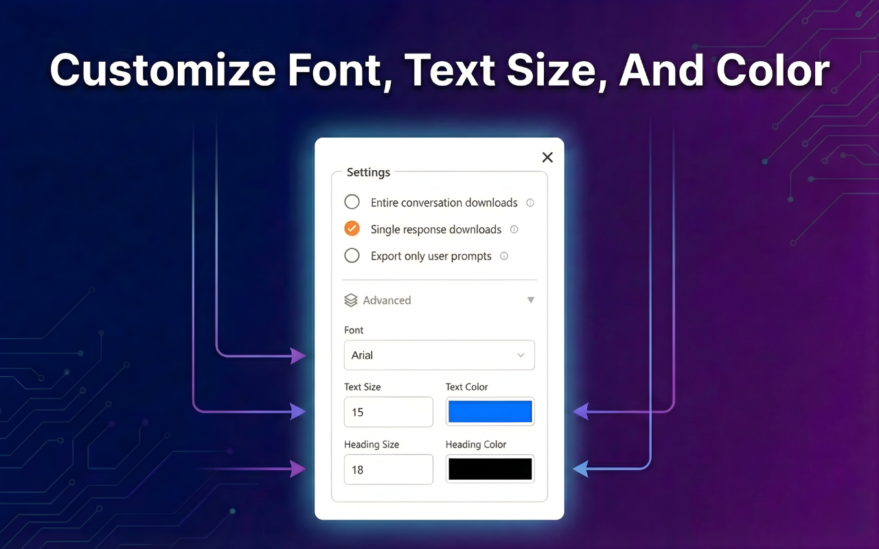 ChatGPT to PDF - Select specific messages